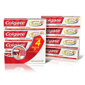Crema dental total 12 clean mint 90g promo (lleve 4 pague 3)
