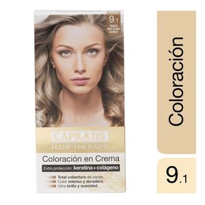 Kit coloración en crema rubio muy claro ceniza n°9.1