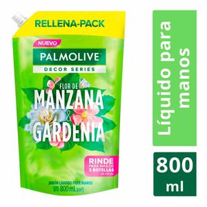 Jabón líquido decor series flor. manzana & gardenia 800ml