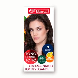 Kit de coloracion tono sobre tono 3 castaño oscuro