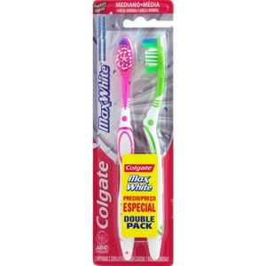 Cepillo de dientes max white medio 2 U
