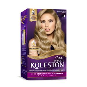 Coloracion en crema kit rubio ceniza claro 81