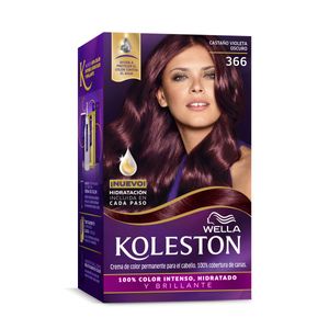 Coloracion en crema kit castaño violeta intenso 366