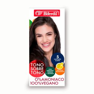 Kit de coloracion tono sobre tono 5 castaño claro