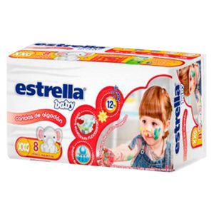 Pañales caricia de algodón talle xxg (8 unidades)