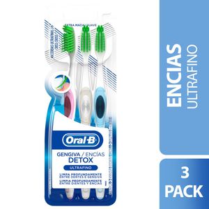 Cepillo dental detox gengiva/encias (3 unidades)