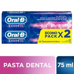Crema dental 3d white brilliant fresh 100 gr (2u)