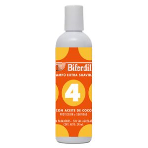 Shampoo 4 con aceite de coco 295 ml