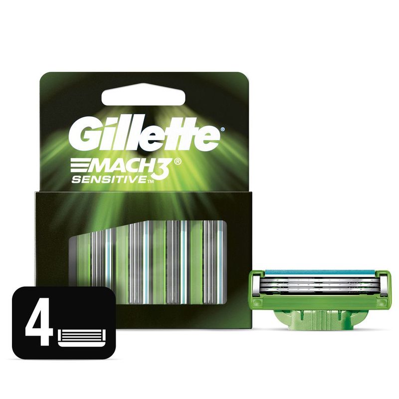 GILLETTE-CARTUCHOS-PARA-AFEITAR-MACH3-SENSITIVE--4-UNIDADES-