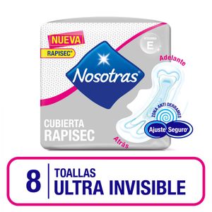Toalla ultrainvisible rapisec curv (8 unidades)