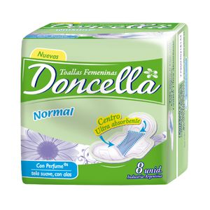 Toallitas con alas extrasuave perfumadas (8 u)