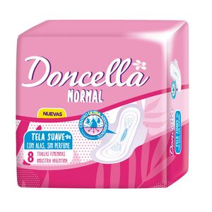 Toallitas con alas extrasuave (8 unidades)