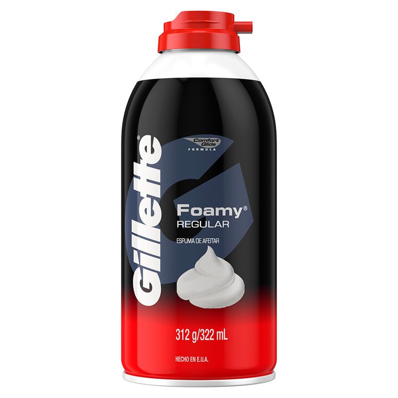 GILLETTE-ESPUMA-DE-AFEITAR-FOAMY-REGULAR-312-GR