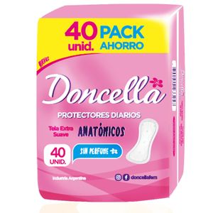 Protector anatomico sin perfume (40 unidades)
