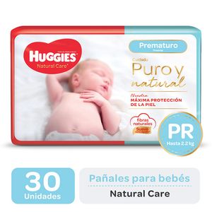 Pañales puro y natural talle pr (30 unidades)