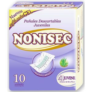 PAÑALES JUVENILES (10 UNIDADES)