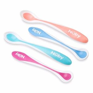 Cuchara larga que cambia de color con temperatura