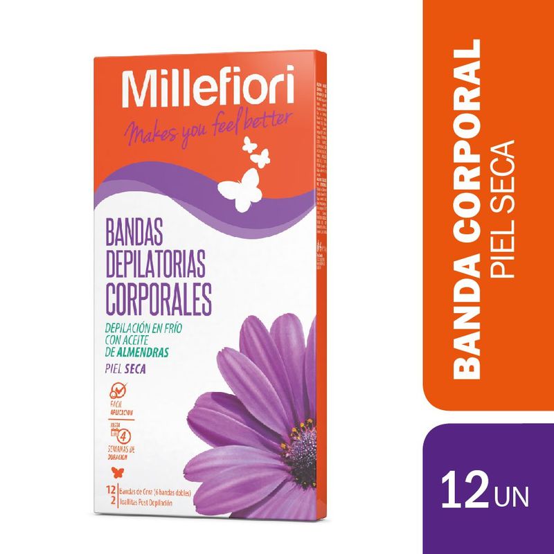 MILLEFIORI-BANDAS-DEPILATORIAS-CORPORALES-12-UN--PIEL-SECA-