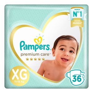 Pañales premium care talle xg (36 unidades)