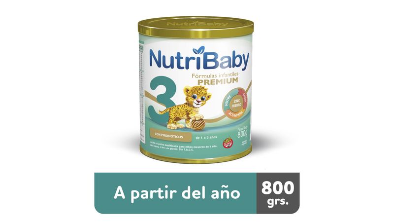 Nutribaby Leche De Fórmula 1 Lata 800 Gr, Nutribaby Leches & Alimentos -  Farmacias Del Plata
