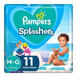Pañal splashers para agua talle m-g (11 unidades)