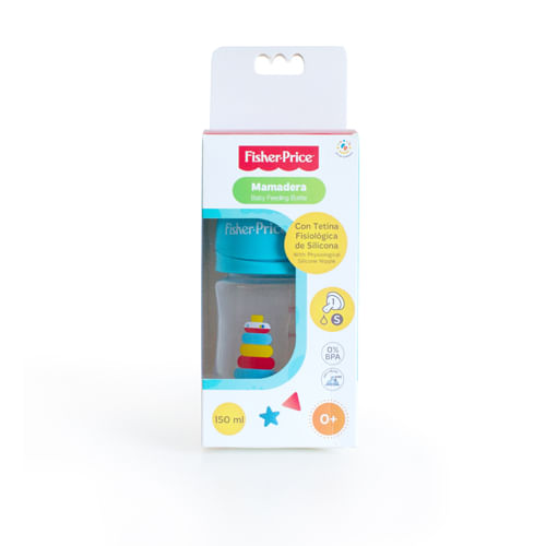 FISHER-PRICE-MAMADERA-CON-TETINA-DE-SILICONA-TOYS-150-ML