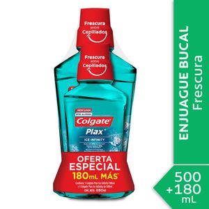 Enjuague bucal ice infitity 500 ml + ice infinity 180 ml