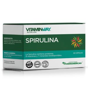 Suplemento dietario spirulina estuche (60 capsulas)