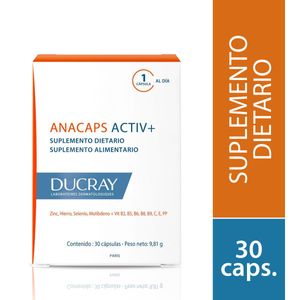 Suplemento dietario ducray anacaps activ + (30 cápsulas)