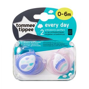 Chupete 0-6meses tt every day 2pk mixto