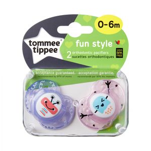 Chupete 0-6meses tt fun style 2pk nena