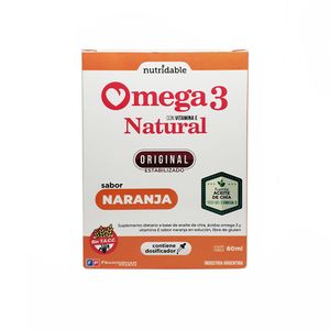 Omega 3 sabor naranja gotas por 60ml