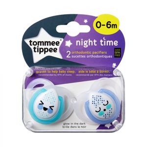Chupete 0-6meses tt night time 2pk nene