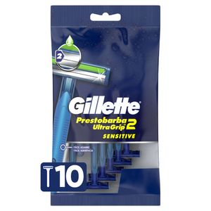 Máquina de afeitar prestobarba ultragrip2 plus (10 unidades)