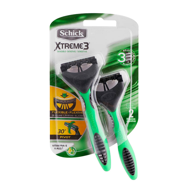 SCHICK-MAQUINA-DE-AFEITA-XTREME3-PIEL-SENSIBLE--2-UNIDADES-