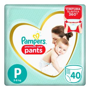 Pañales premium care max pants talle p (40 unidades)