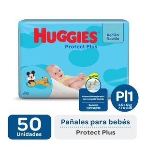 Pañales protec plus talle p (50 unidades)