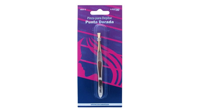 PINZA DEPILAR 9 CM.DORADA P/RECTA – Hair shop