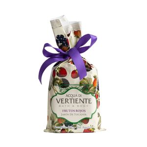 Jabon frutos rojos con bolsa 180 gr