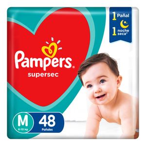 Pañales supersec extraplus talle m (48 unidades)