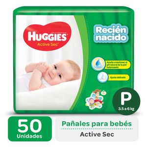 Pañales flexi comfort talle p (50 unidades)