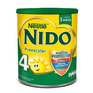 Nido leche en lata 4 prebio ar 800 gr