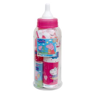 Peppa pig mamadera gigante rosa c/accesorios