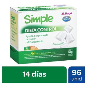 Suplemento dietario chicles confitados sin azúcar (96 unidades)