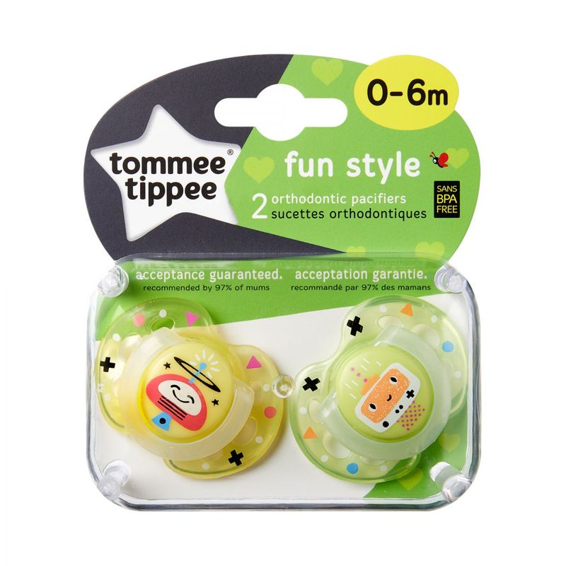 TOMMEE-TIPPEE-CHUPETE-0-6MESES-TT-FUN-SYTLE-2PK-MIXTO