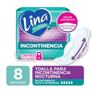 Toalla incontinencia nocturna con alas 8 (unidades)