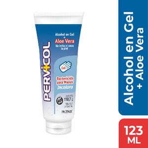 Alcohol en gel con aloe vera pomo 123 ml