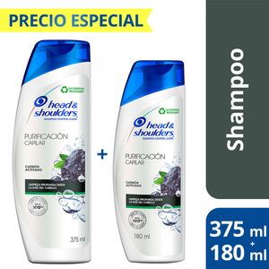 Shampoo charcoal pack shampoo 375 ml +shampoo 180 ml