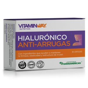 Suplemento dietario hialurónico anti arrugas (30 cápsulas)