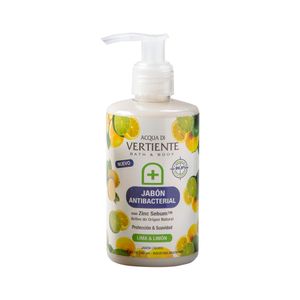 Jabon liquido antibacterial lima & limon 240 ml